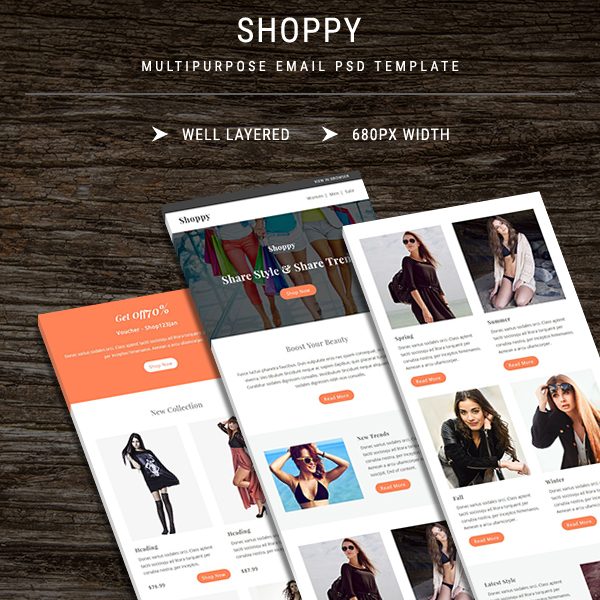 Shoppy - Email PSD Template