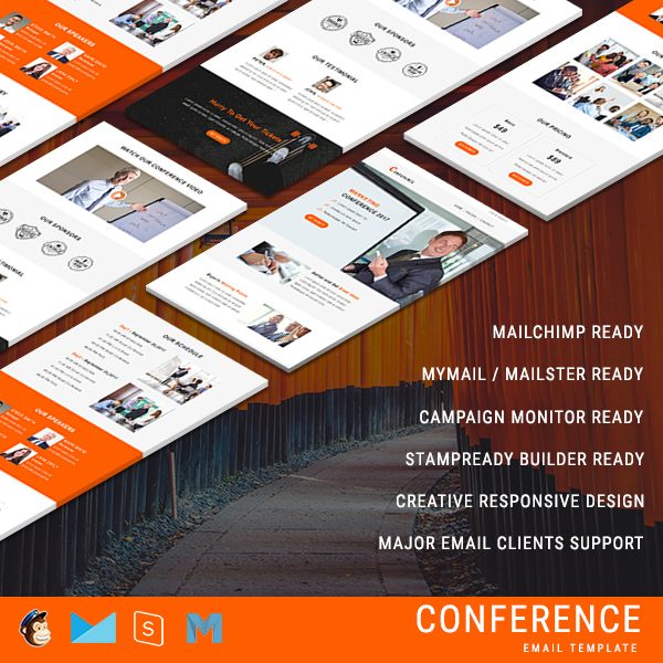 Conference Responsive Email Template PennyBlack Templates