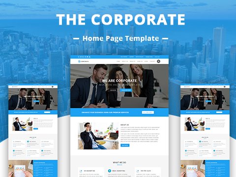 The Corporate – Home Page Template