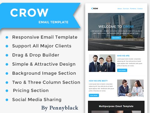 Crow Responsive Email Template