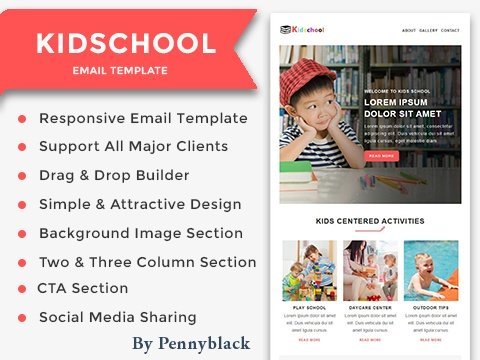 Kidschool – Landing Page Template