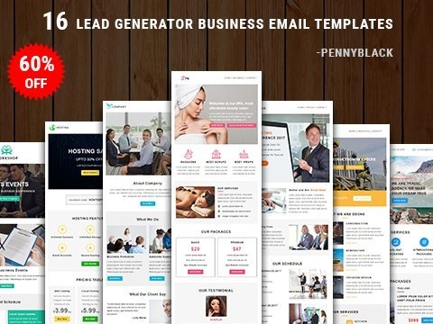 Lead Generators – 16 Best Responsive Email Pack