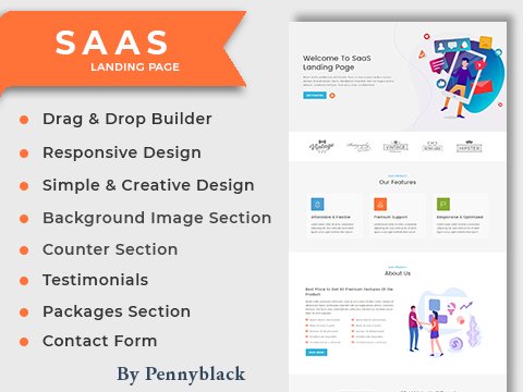 SaaS Product Landing Page Template