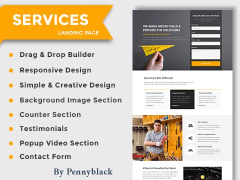 Services Landing Page Template