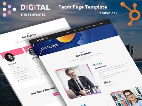 Digital Agency – Team Page Template