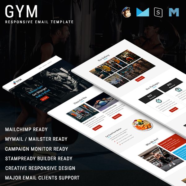 Fitness Gym - Multipurpose Responsive Email Newsletter Template