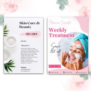 Beauty Care Flyer Canva Templates - Pennyblack Templates